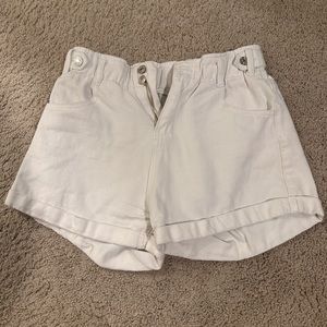 Women’s white shorts